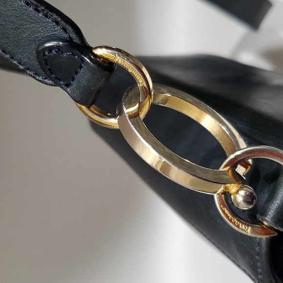 Vintage Salvatore Ferragamo Black Leather Crossbody Bag - Picture 6 of 16